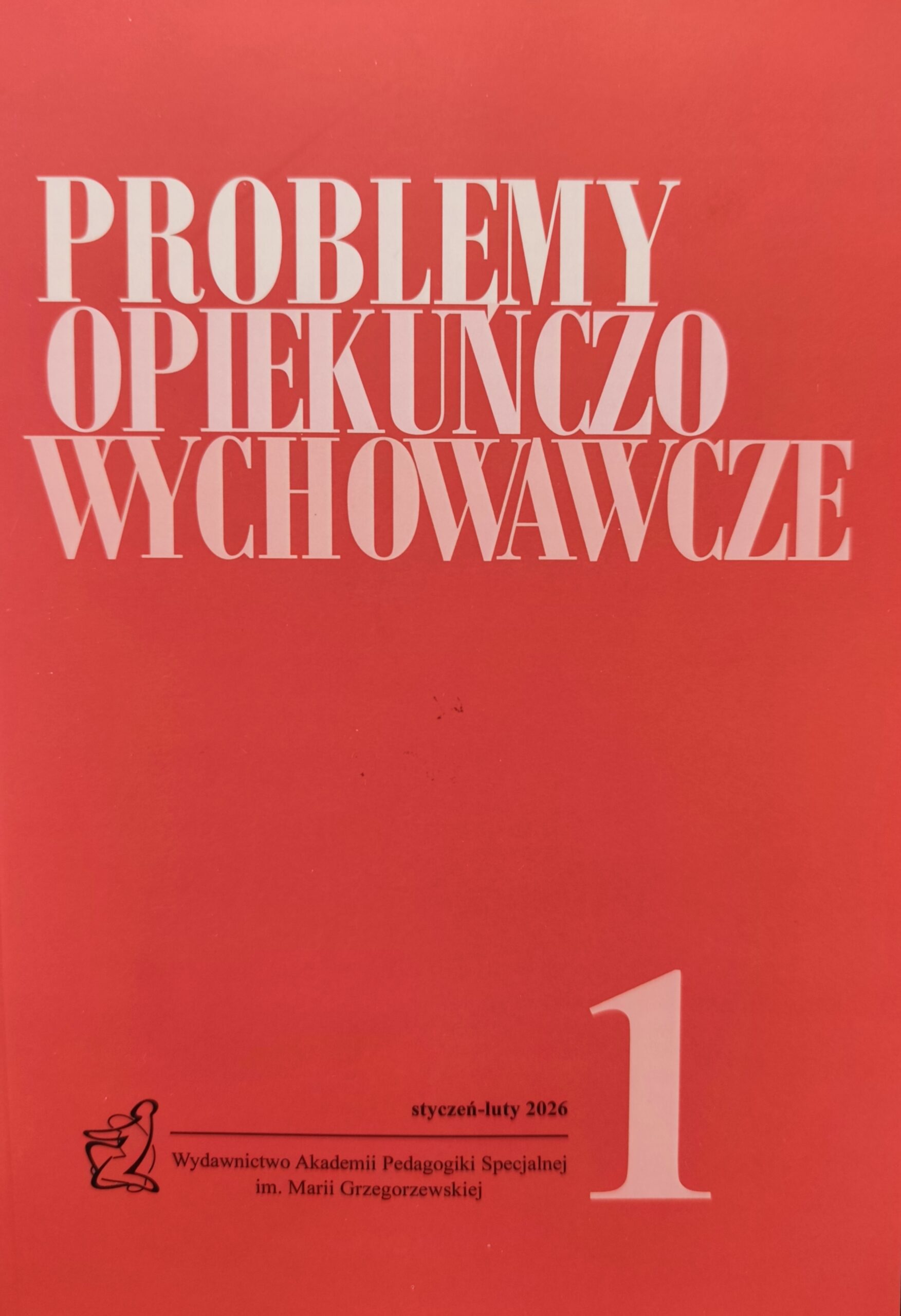 Czerwone tło, białe i czarne napisy.