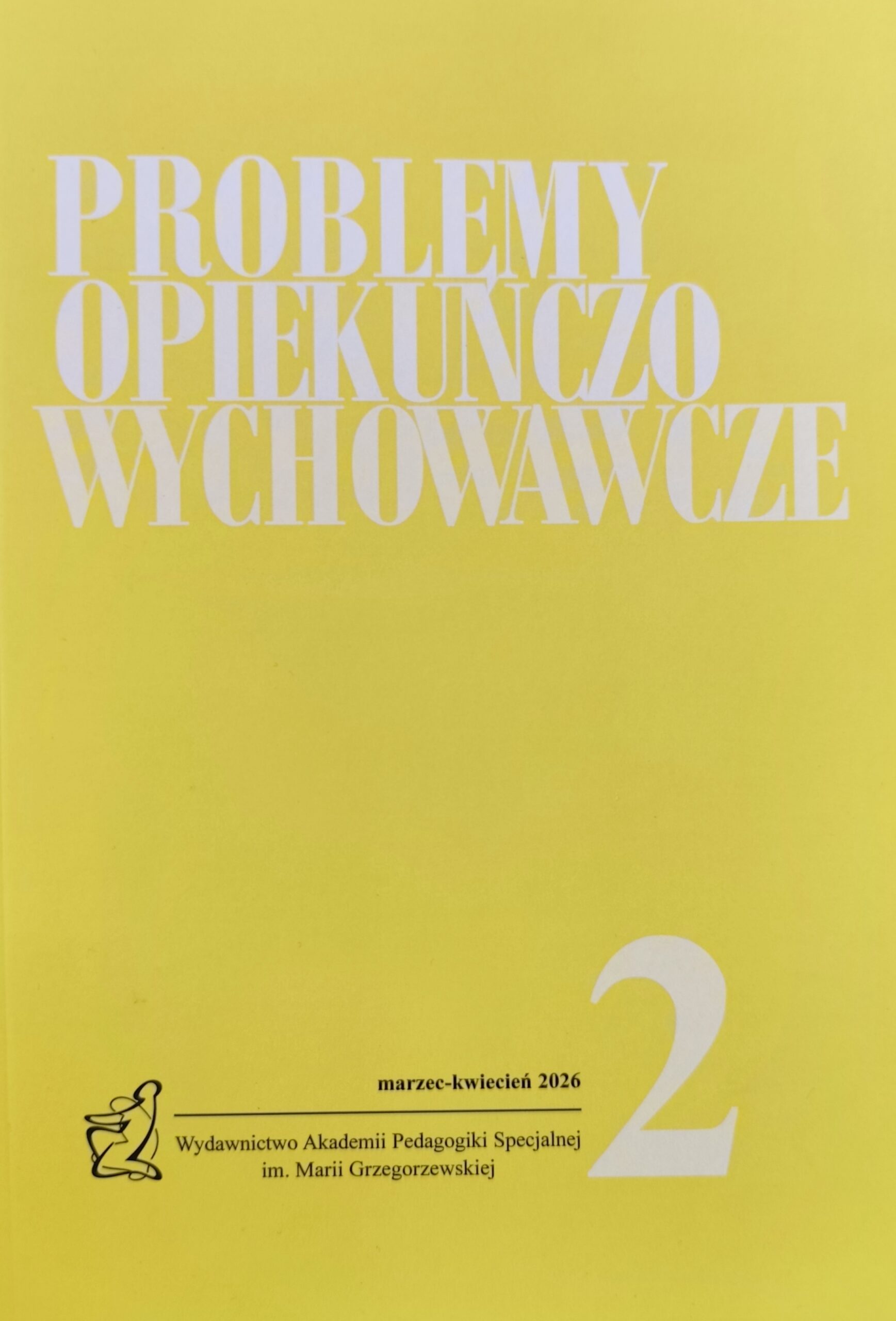 Okładka w kolorze żółtym, tytuł czasopisma w kolorze białym.