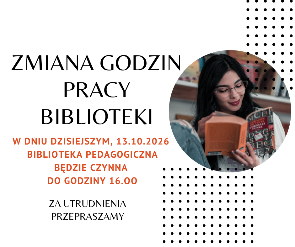 Zmiana godzin pracy biblioteki